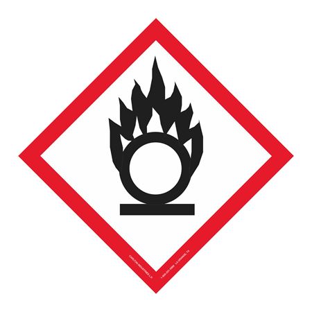 GHS Pictogram Placard - Flame Over Circle